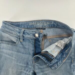 American Eagle Outfitters Jeans Womens 4 Blue Denim Super Super Stretch Jegging